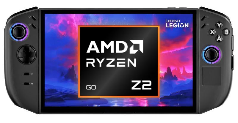 Ryzen Z2 Go solo es un 10 % más lento que el Ryzen Z1 Extreme