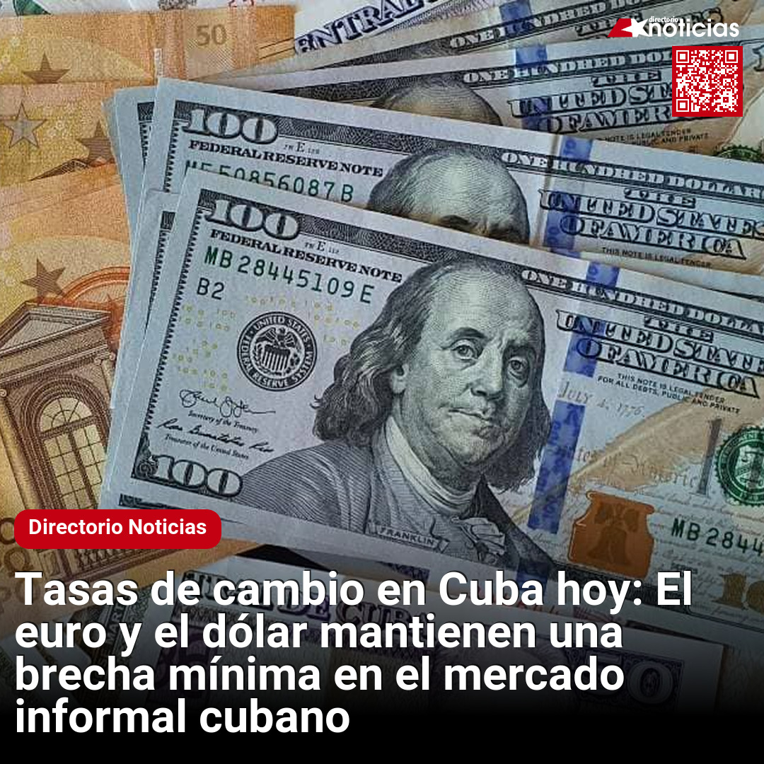 Tasas de cambio en Cuba hoy: El euro y el dólar mantienen una brecha mínima en el mercado informal cubano