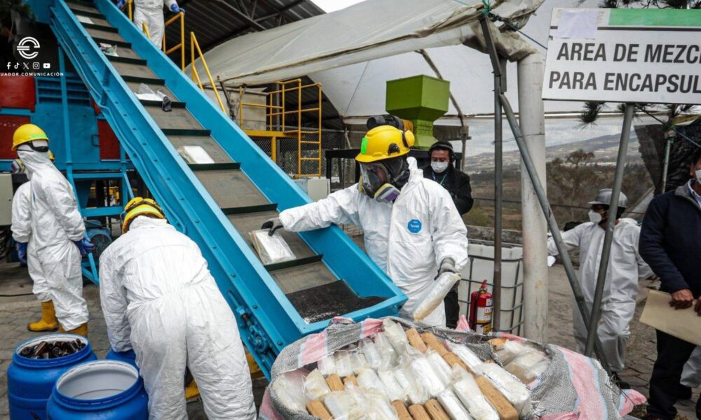 EE.UU. Apoya la Destrucción de Drogas Embodegadas en Ecuador Desde 2022