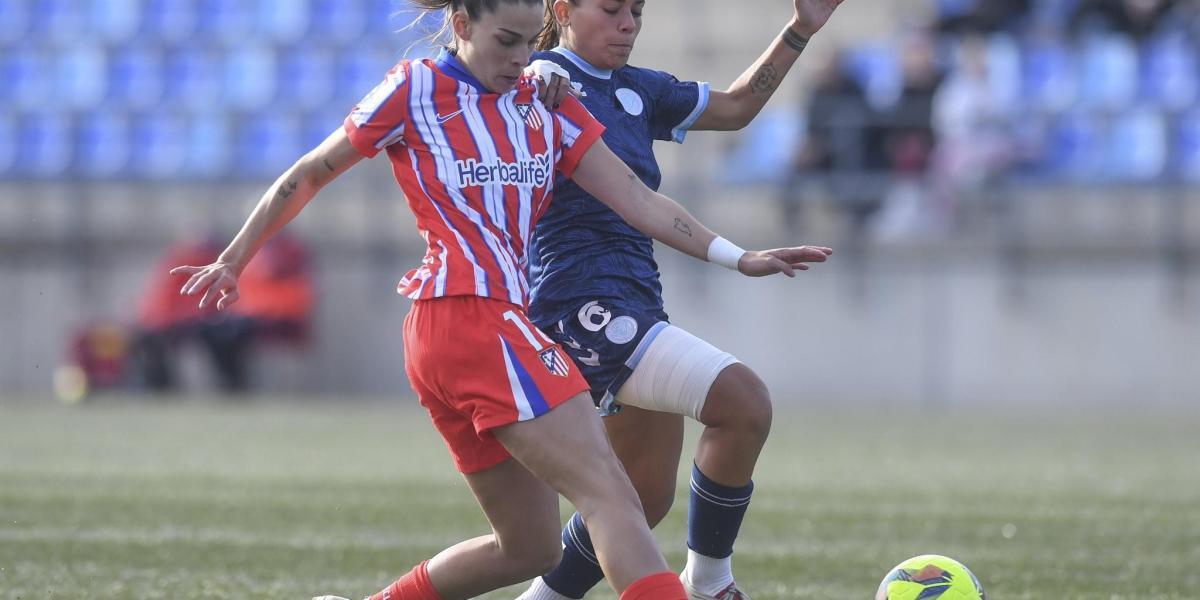 1-1 Otro atasco del Atlético Femenino antes de medirse en la Supercopa al Barcelona