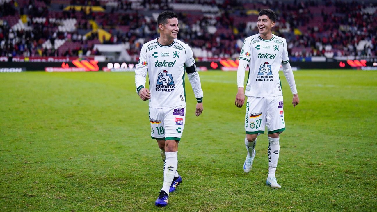 James Rodríguez debutó como jugador de León con victoria ante Atlas