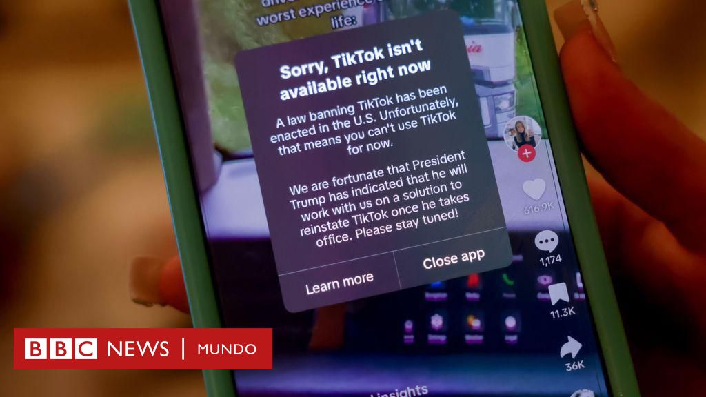 TikTok se desconecta en EE.UU. horas antes de que entre en vigor la prohibición nacional de la app – BBC News Mundo