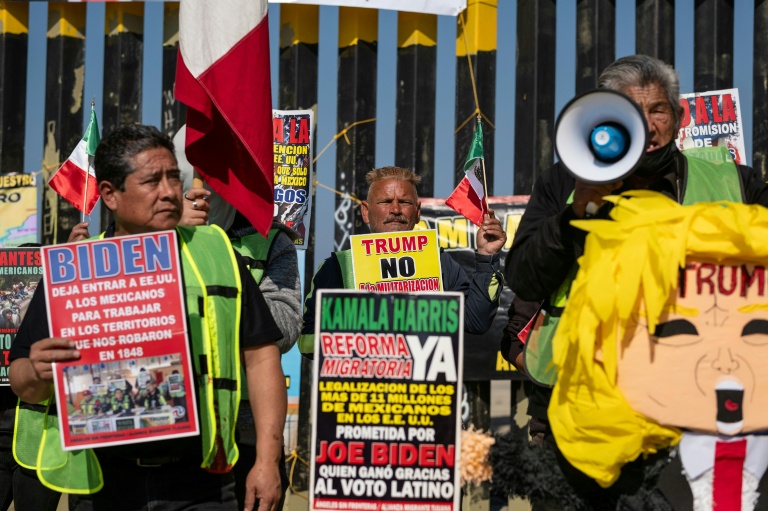 Sheinbaum promete defender a mexicanos en EEUU mientras activistas protestan contra Trump