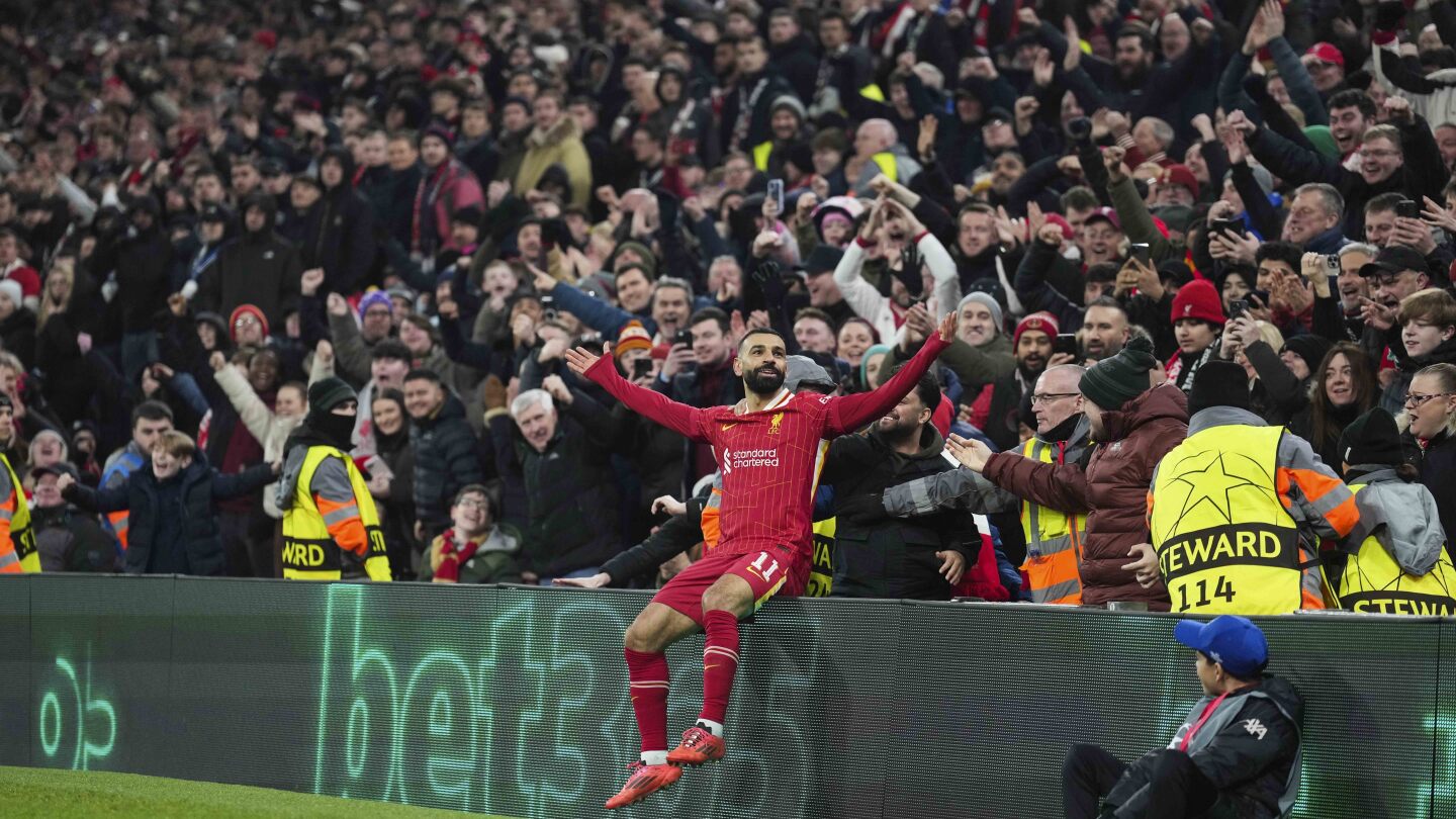 Salah marca gol histórico con Liverpool. ¿Será ésta su última temporada en el club?