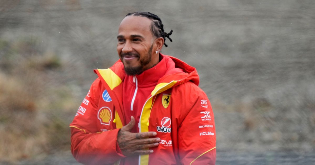 Fórmula 1: Lewis Hamilton dio su primera vuelta con Ferrari