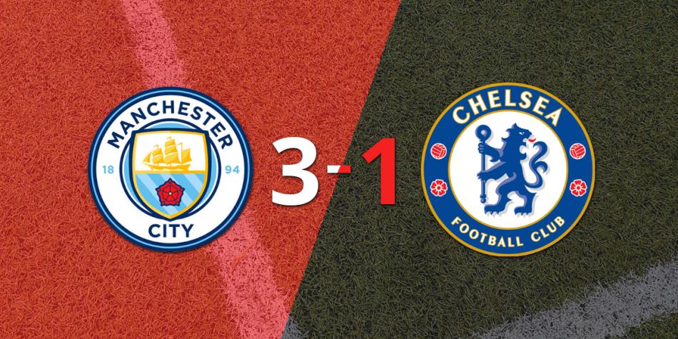 Manchester City logra remontada y gana 3-1 a Chelsea