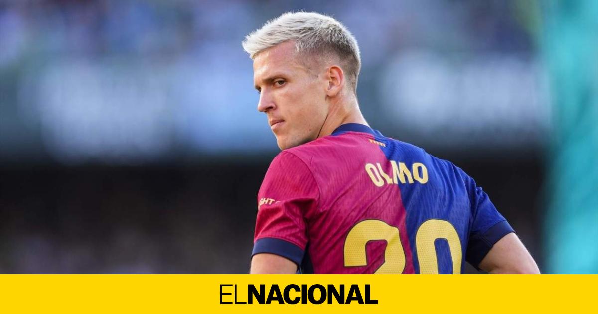 Dani Olmo, de baja con el Barça, se desapunta para el final de la liga de la Champions League