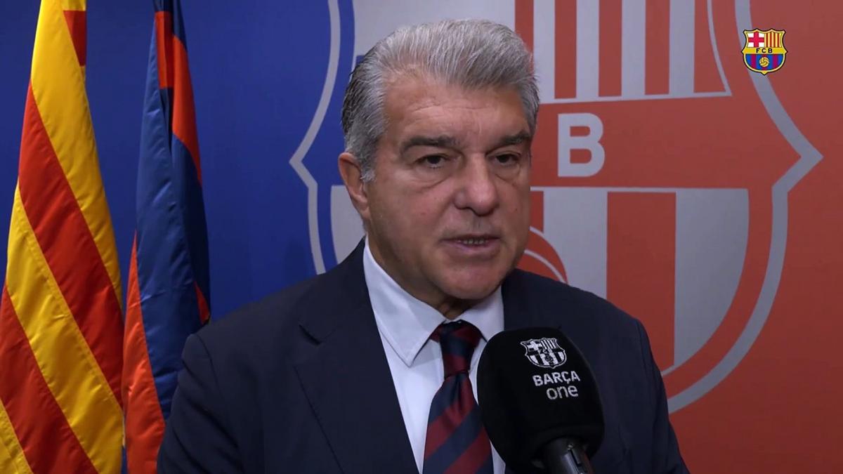 Laporta: “Hay una tristeza enorme”